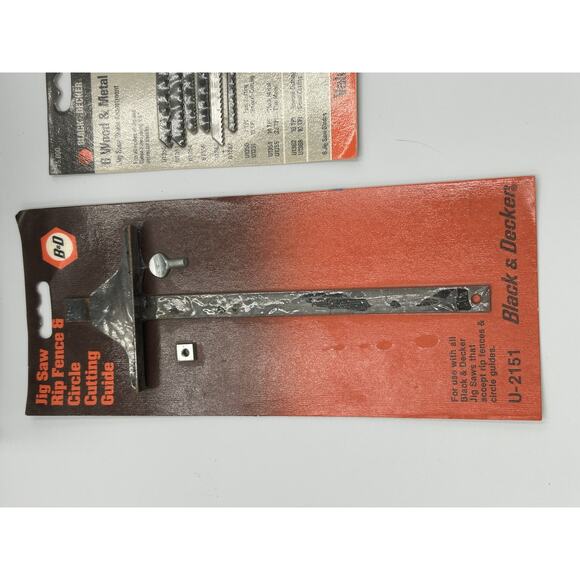 Vintage Black & Decker Jig Saw M47 Series 7548 USA w/ Fence Guide Blades Manual - Picture 3 of 16
